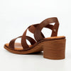 Butterfly Feet Imelda 1 Block Heel Sandals - Chocolate