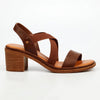 Butterfly Feet Imelda 1 Block Heel Sandals - Chocolate