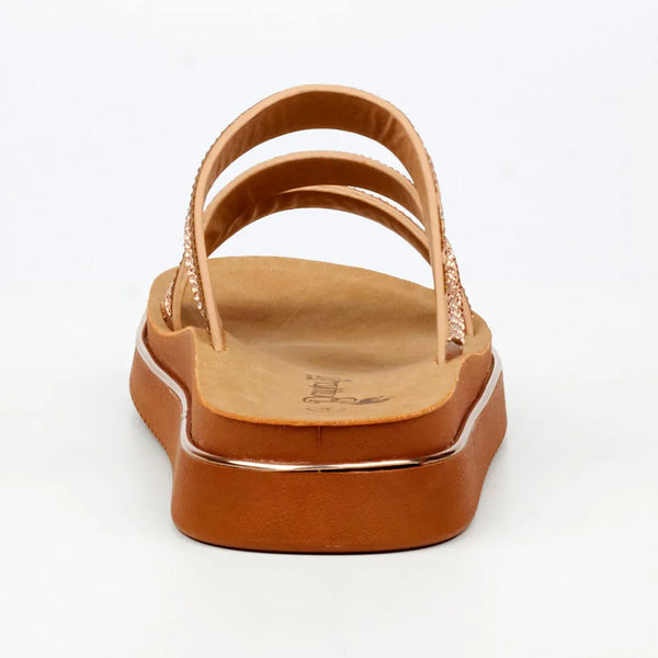 Butterfly Feet Junes Z Strap Sandals - Rose Gold