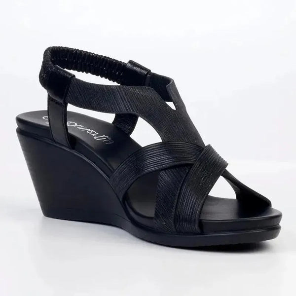 Butterfly Feet Katia 1 - Wedge Sandal - Black