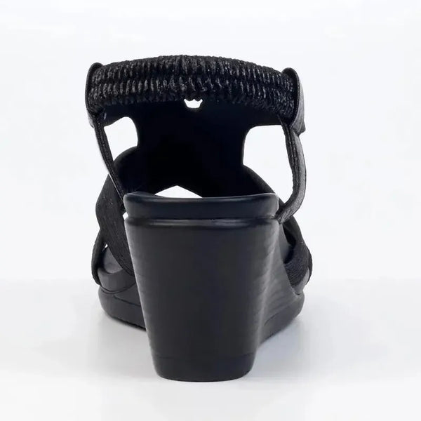 Butterfly Feet Katia 1 - Wedge Sandal - Black