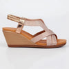 Butterfly Feet Katia 1 - Wedge Sandal - Rose Gold