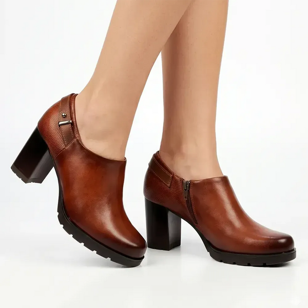 Butterfly Feet Kylin 2 Block Heel Shoot - Tan