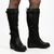 Butterfly Feet Ladies Conway 3 Wedge Long Boot - Black