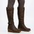Butterfly Feet Ladies Conway 3 Wedge Long Boot - Chocolate