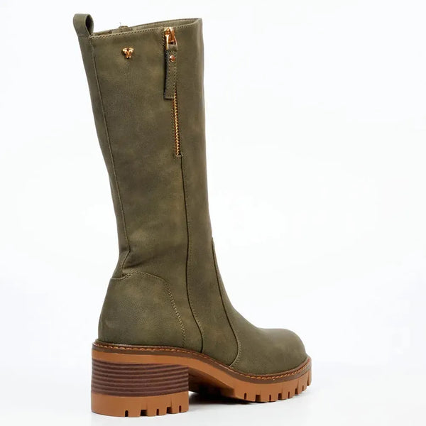 Butterfly Feet Ladies Detoit 1 Long Shaft Boot - Olive