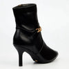 Butterfly Feet Ladies Lively 13 Ankle Boot With Chain - Black