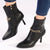 Butterfly Feet Ladies Lively 13 Ankle Boot With Chain - Black