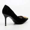 Butterfly Feet Lanelle 1 Stiletto Court With Trim - Black