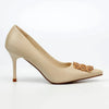 Butterfly Feet Lanelle 1 Stiletto Court With Trim - Champagne