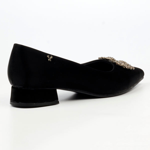 Butterfly Feet Leonore 1 Low Block Heel - Black