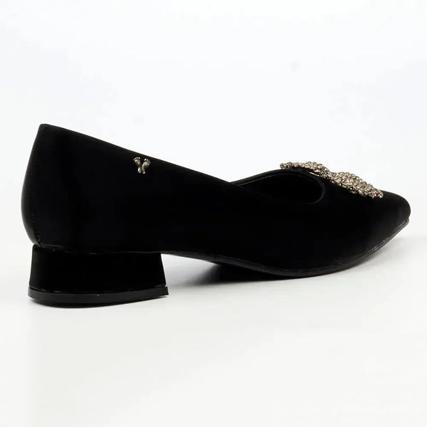 Butterfly Feet Leonore 1 Low Block Heel - Black