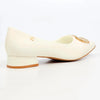 Butterfly Feet Leonore 1 Low Block Heel - White
