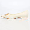 Butterfly Feet Leonore 1 Low Block Heel - White