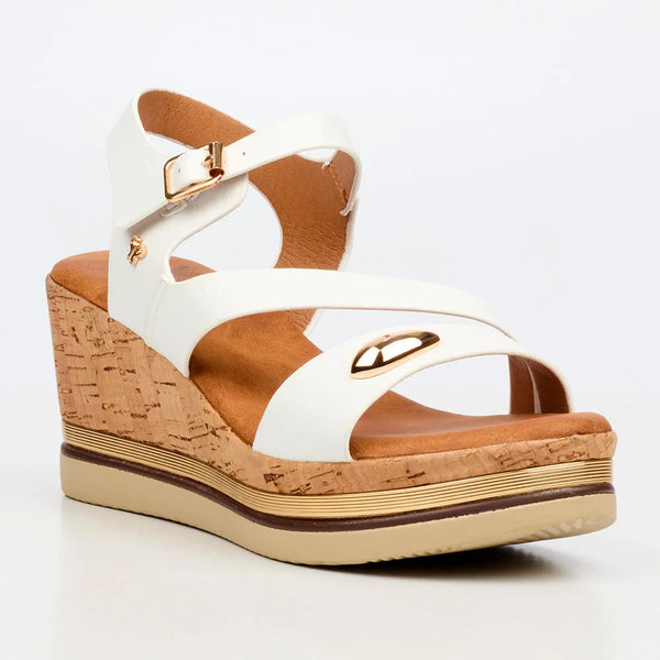 Butterfly Feet Melinda 4 Wedge Sandals - White