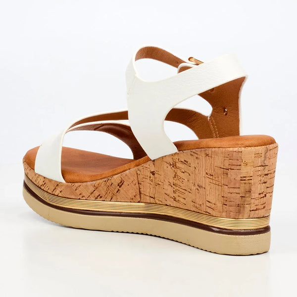 Butterfly Feet Melinda 4 Wedge Sandals - White