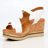 Butterfly Feet Melinda 4 Wedge Sandals - White