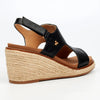 Butterfly Feet Mila 2 Espadrille Wedge Sandals - Black