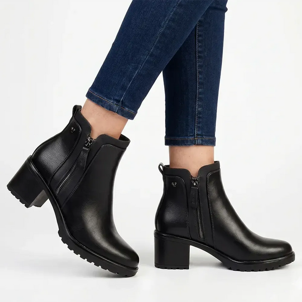 Butterfly Feet Noxer 2 Double Zip Ankle Boot - Black
