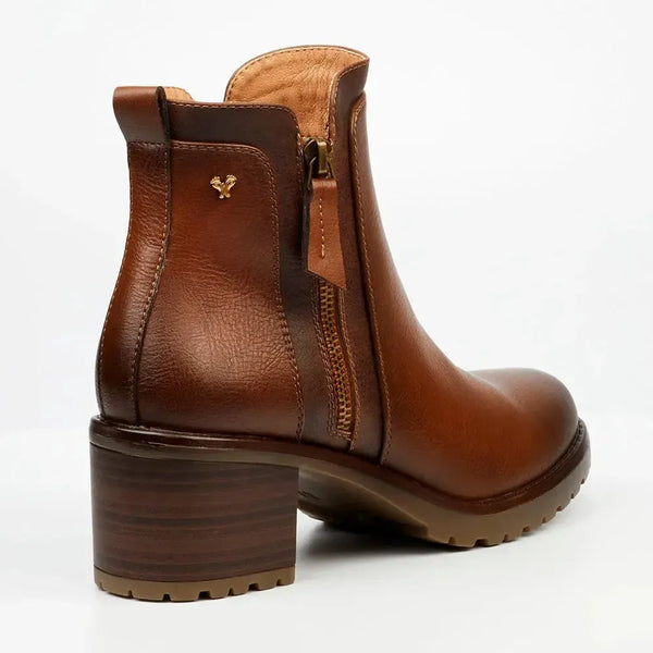 Butterfly Feet Noxer 2 Double Zip Ankle Boot - Tan