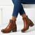 Butterfly Feet Noxer 2 Double Zip Ankle Boot - Tan
