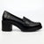 Butterfly Feet Noxer 9 High Block Heel Saddle Loafer - Black