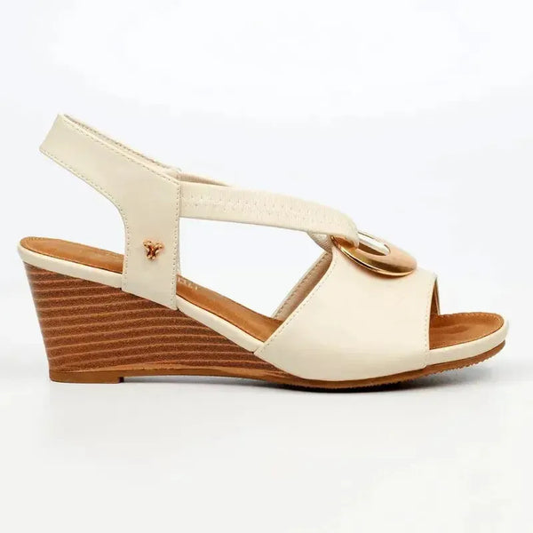 Butterfly Feet Sahni 9 Wedge Sandal - Bone