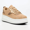 Butterfly Feet Senhora 26 Platform Animal Print Sneaker - Taupe