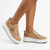 Butterfly Feet Senhora 26 Platform Animal Print Sneaker - Taupe
