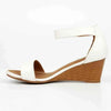 Butterfly Feet Shani Wedge - White