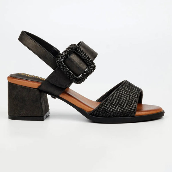 Butterfly Feet Teegan 1 Block Heel Sandals - Black