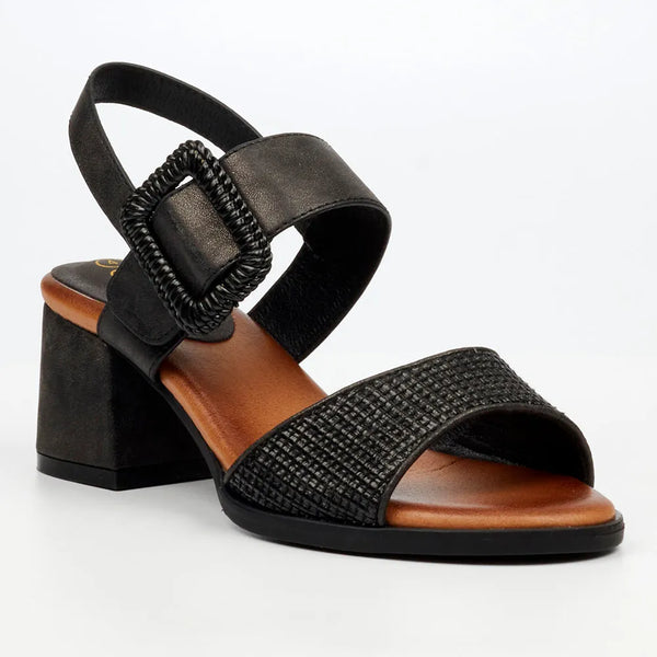 Butterfly Feet Teegan 1 Block Heel Sandals - Black