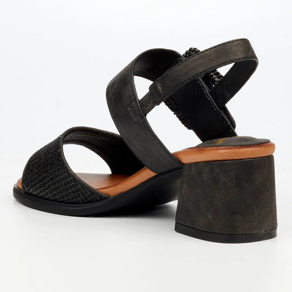 Butterfly Feet Teegan 1 Block Heel Sandals - Black