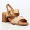 Butterfly Feet Teegan Block Heel Sandals - Bronze