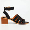 Butterfly Feet Wexley Strappy Block Sandal - Black
