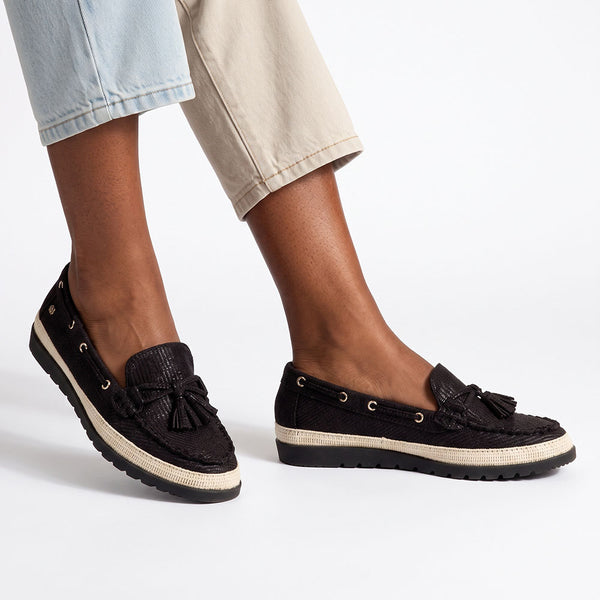Butterfly Feet Willa 2 Moccasins - Black