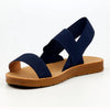 Butterfly Feet Zina 7 Footbed Sandals - Navy