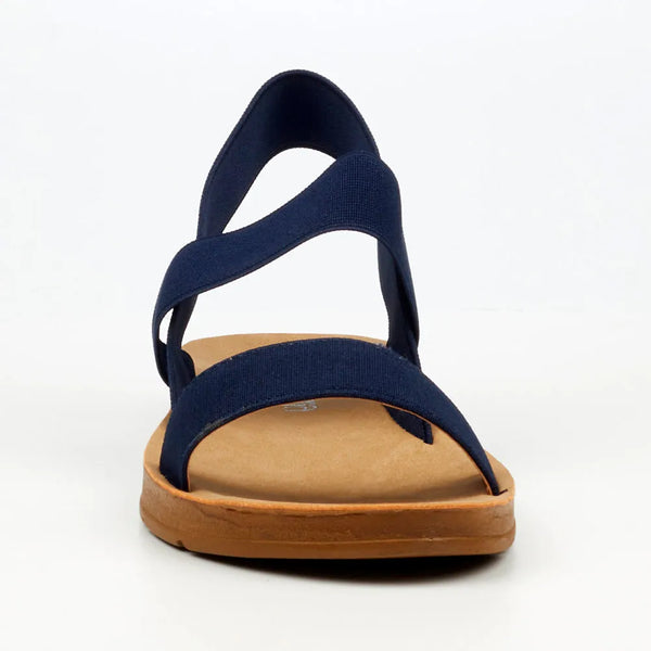 Butterfly Feet Zina 7 Footbed Sandals - Navy