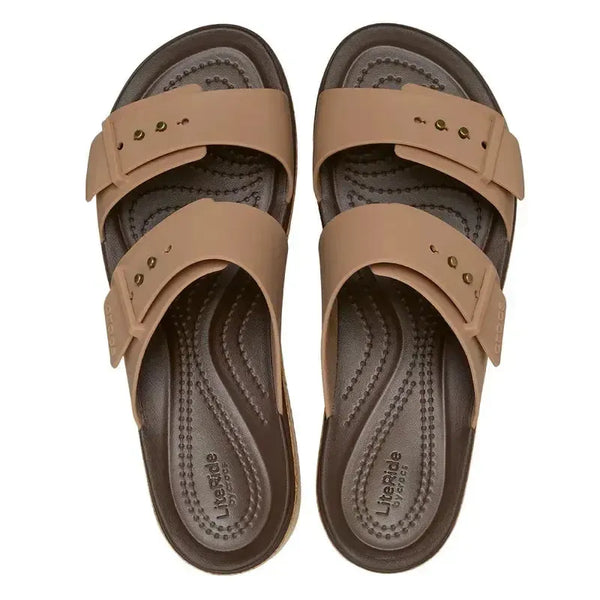 Crocs Brooklyn Cork Buckle - Milk Chocolate