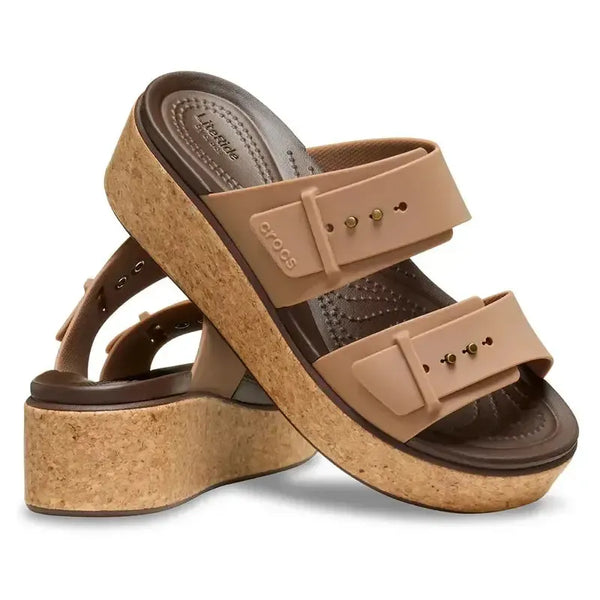 Crocs Brooklyn Cork Buckle - Milk Chocolate