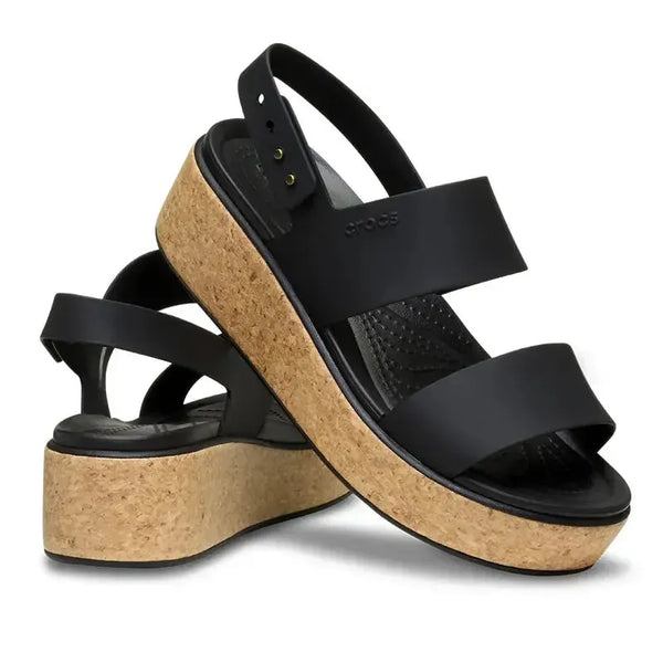 Crocs Brooklyn Cork Low WDG - Black/Black