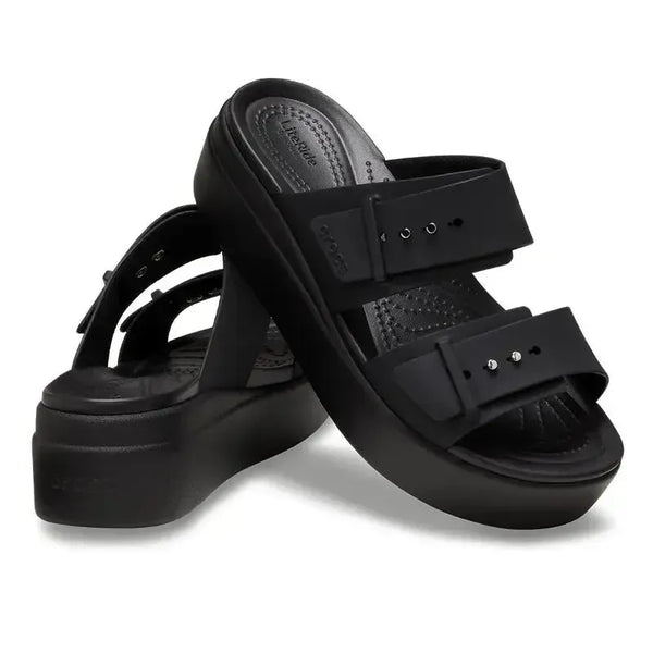 Crocs Brooklyn Lyn Buckle Low WDG - Black