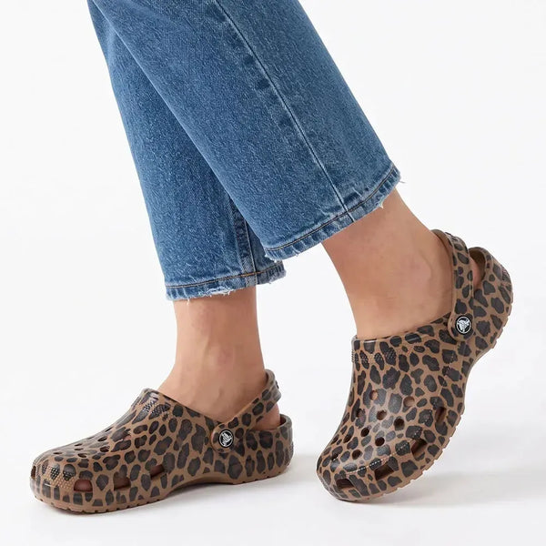 Crocs Classic Animal Clog - Sepia Leopard