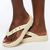 Crocs Classic Thong Slip On Platform Sandal - Bone