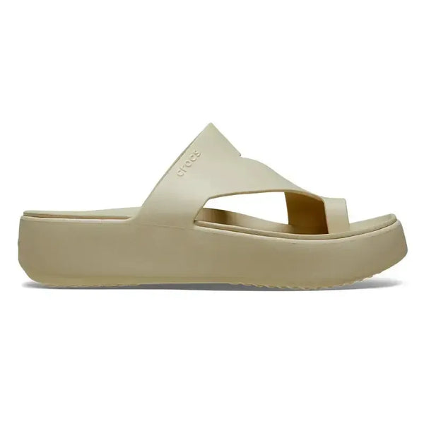 Crocs Getaway Platform Toe Loop - Sandstone