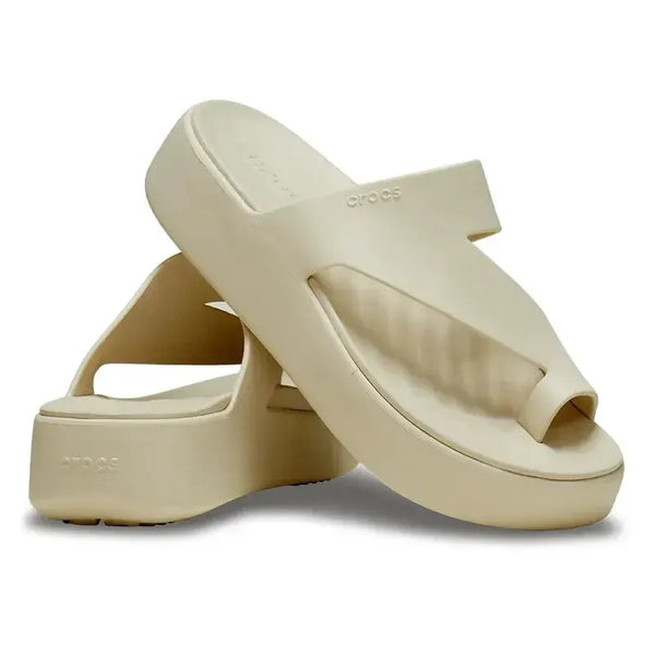 Crocs Getaway Platform Toe Loop - Sandstone