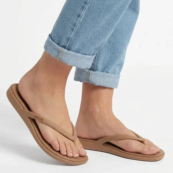 Crocs Miami Flip Flip Flops - Milk Chocolate