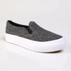 Direct Ladies Fashion Vulcanized Sneakers - Black Denim