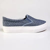 Direct Ladies Fashion Vulcanized Sneakers - Blue