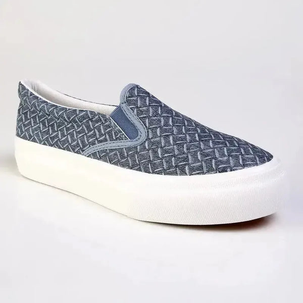 Direct Ladies Fashion Vulcanized Sneakers - Blue